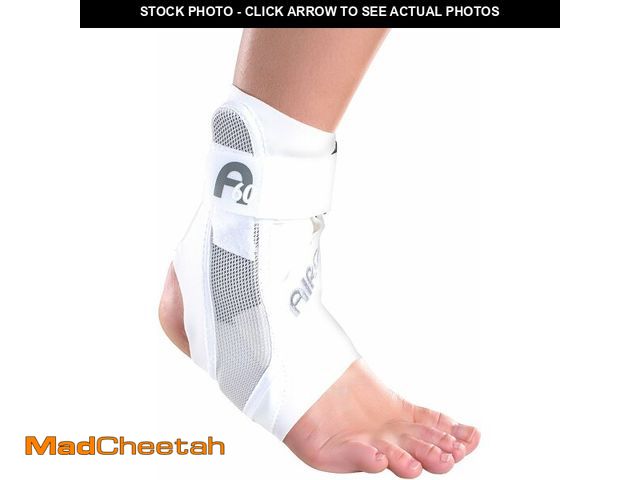 Lot 74-14144344 - AIRCAST A60 Ankle Support Brace, Right Foot, White, Large (Shoe Size: Men's 12+ / Women's 13.5+) - U...