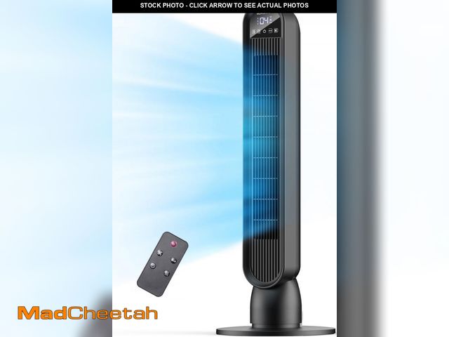 Lot 74-12490122 - Tower Fan for Home,36" Standing Floor Fan with Remote LED Touchscreen,HOMSHADE Wide Oscillating Fan,...