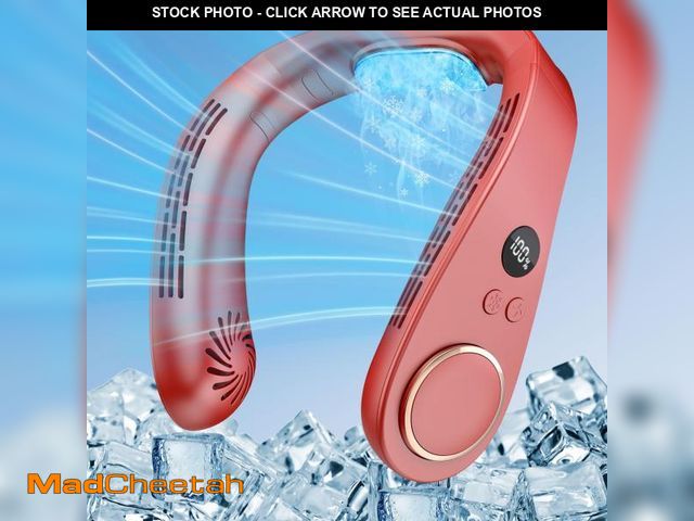 Lot 74-12305134 - Cooling Neck Fan Rechargeable Cold Air-Neck Air Cooler Conditioner Fan,Necklace Fan Battery Operated...