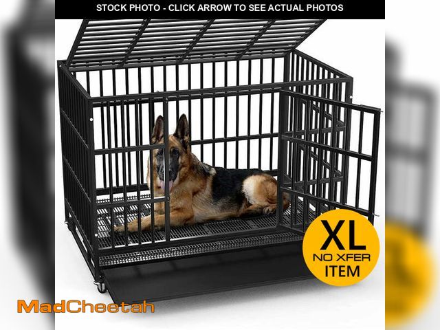 Lot 74-12891783 - Vitesse Heavy Duty Indestructible high Anxiety Dog Crate cage for Outdoor and Indoor with Removable ...