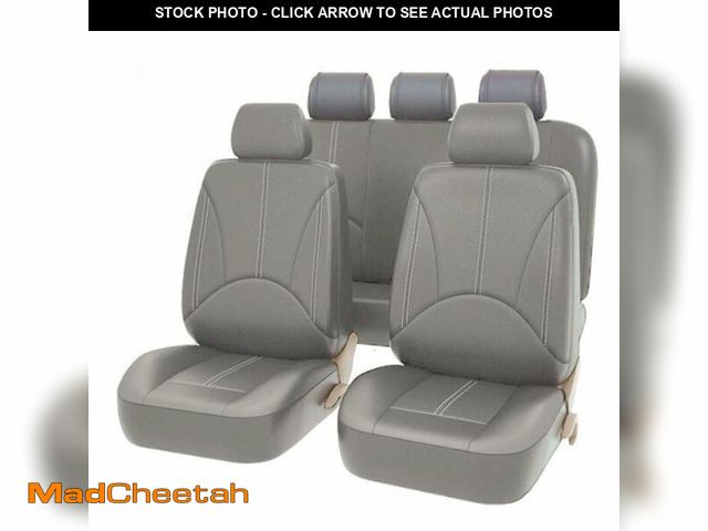 Lot 74-12701293 - GULETONGAN Gray Leather Car Seat Covers Sets Universal Waterproof Anti Slip Seat Covers Air Cool Mes...