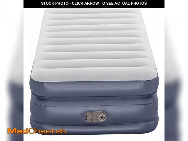 Lot 74-12527391 - Ozark Trail Twin Air Mattress, Air Bed with Pump, 18 Inch Inflatable Air Mattress, Blow Up Bed - UNU...