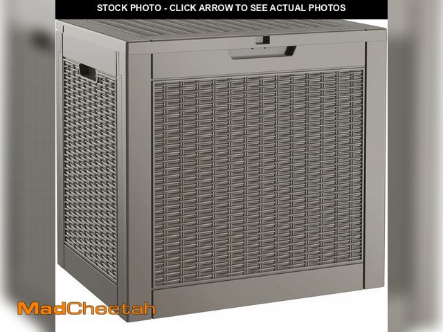 Lot 74-12760385 - NUNU LAB Outdoor Storage Box 31 Gallon,Waterproof Indoor Outside Deck Boxes,Backyard Storage Bin for...