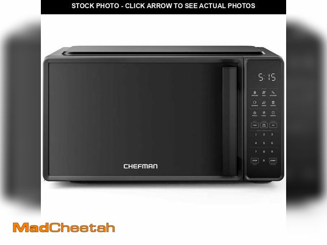 Lot 74-12780691 - Chefman Countertop Microwave Oven 0.7 Cu. Ft., 700 Watts with 6 Presets and 10 Power Levels - Black ...