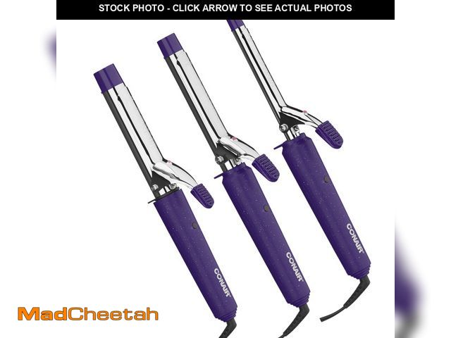 Lot 74-12861344 - Conair Supreme Curling Iron 3-Pack, Includes 1/2", 3/4", and 1" Curling Irons - UNUSED