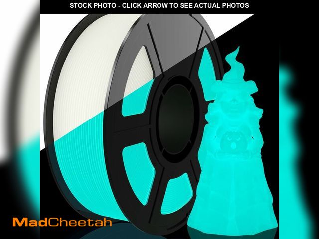 Lot 74-14144496 - Amoybaby Glow in The Dark PLA Filament 1.75mm | 1kg(2.2lbs) Spool Luminous 3D Printer Filament, Dime...