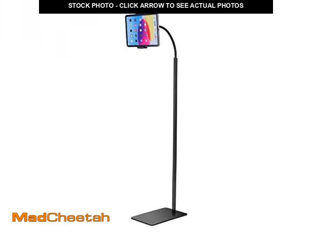 Lot 74-12328387 - LanPavilion iPad Stand, Adjustable Tablet Floor Stand Metal Tablet Holder with Flexible Gooseneck, C...