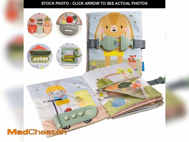 Lot 74-14302776 - Taf Toys Busy Book for Toddlers 1-3 - Montessori Activity Book with 12 Sensory Learning Activities -...