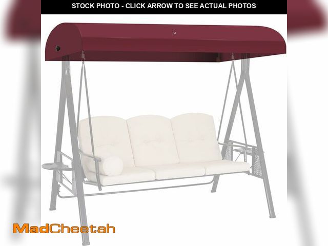 Lot 74-14430656 - Porch Swing Canopy Replacement Top, Swing Chair Canopy Replacement for GT Porch Swing Model GCS00229...