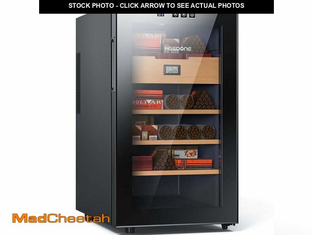 Lot 74-12550552 - NEEDONE 48L 300 Counts Electric Cigar Humidor ,Cooling and Heating Temperature Control ,With Spanish...
