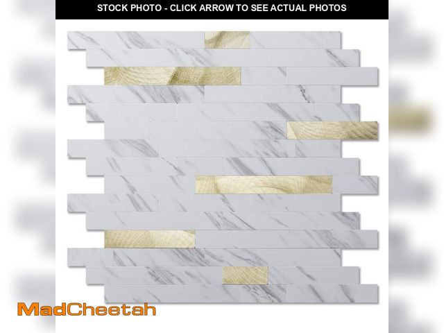 Lot 74-12432907 - Art3d 10-Sheet Peel and Stick Backsplash Tile for Kitchen Bathroom Fireplace Laundry Room in White S...