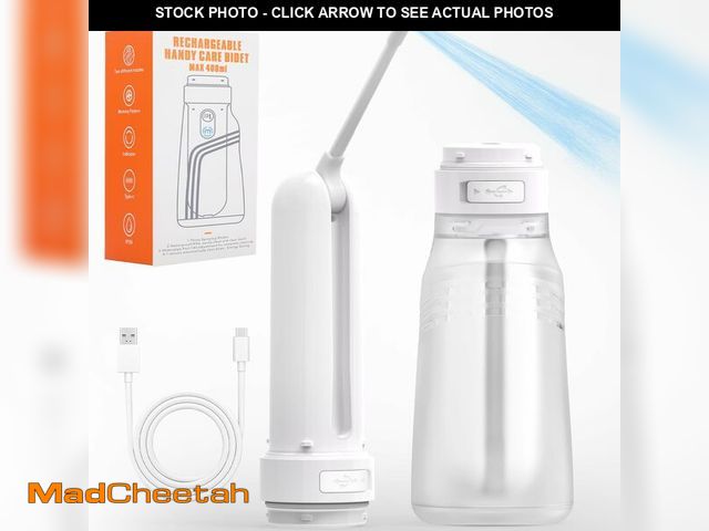 Lot 74-13630781 - Texpot Portable Bidet for Travel with 400ml Bottle, Rechargeable Electric Travel Bidet with 3 Pressu...