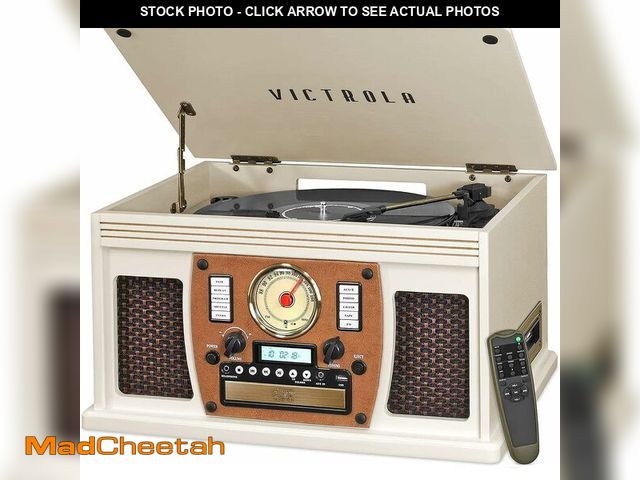Lot 74-14307609 - Victrola Navigator 8-in-1 Bluetooth Record Player with Built-in Speakers ÃÂ¢Ã¢âÂ¬Ã¢â¬Å 3 Speed ...