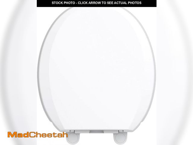 Lot 74-12091505 - Gerber Round Front Toilet Seat with Cover, Soft Close, No Slam, Quick &amp; Easy Install, Heavy-Duty...