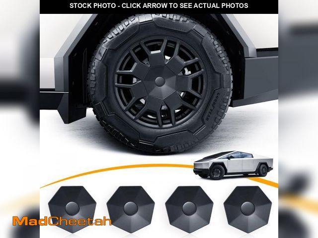 Lot 74-12432041 - 4PCS Wheel Caps for Tesla Cybertruck 2023 2024, Removable ABS Center Hub Cover Cyber Truck Accessori...