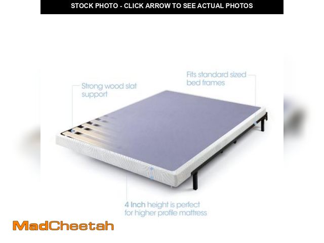 Lot 74-12162744 - Zinus 4 Inch Low Profile Metal Smart Box Spring Full Mattress Foundation - UNUSED
