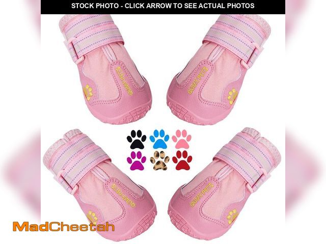Lot 74-14063847 - QUMY Dog Shoes for Large Dogs, Medium Dog Boots &amp; Paw Protectors for Winter Snowy Day, Summer Ho...