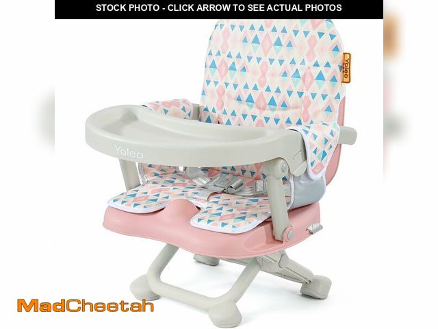 Lot 74-12707752 - YOLEO Baby High Chair Booster Seat for Dining Table, Adjustable Height Travel Foldable High Chairs w...