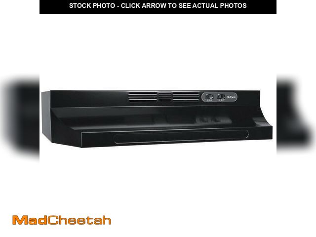 Lot 74-12849949 - *DIRTY/SCRATCHED* NuTone RL6230BL 30 In. Non-Vented Range Hood In Black *DIRTY/SCRATCHED*  - USED