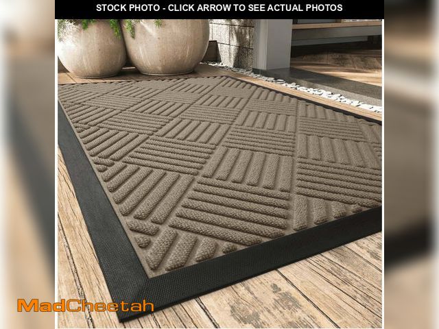 Lot 74-12549964 - SIXHOME Outdoor Mat Non Slip Doormat 35"x59" Front Door Mat Outside Absorbent Rubber Welcome Mat Low...
