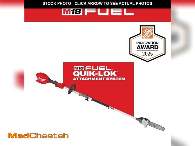 Lot 74-12939790 - Milwaukee M18 FUEL 18V 10 in. Brushless Cordless Battery Powered Pole Saw with QUIK-LOK Attachment C...