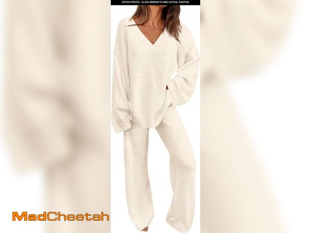Lot 74-12330745 - (XL) PRETTYGARDEN Lounge Sets for Women Two Piece Sweaters Pajama Set Fall Fashion 2025 Loungewear O...
