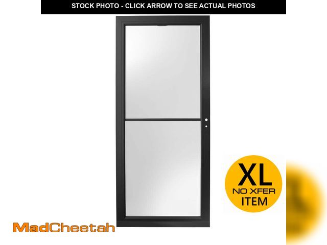 Lot 74-13112279 - Andersen 4000 Series 36 in. x 80 in. Black Right-Hand/Outswing Full View Retractable Aluminum Storm ...