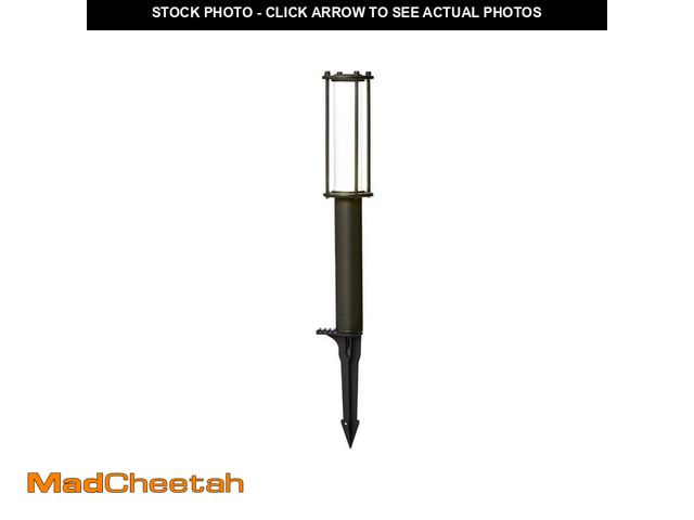 Lot 74-12557249 - Hampton Bay 100 Lumen Low Voltage Antique Brass Integrated LED Outdoor Landscape Bollard Light - UNU...