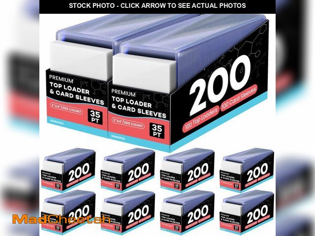 Lot 74-14205189 - 2000 Card Sleeves Top Loaders for Cards, 3" x 4" Hard Plastic Toploaders, Baseball Card Protectors, ...