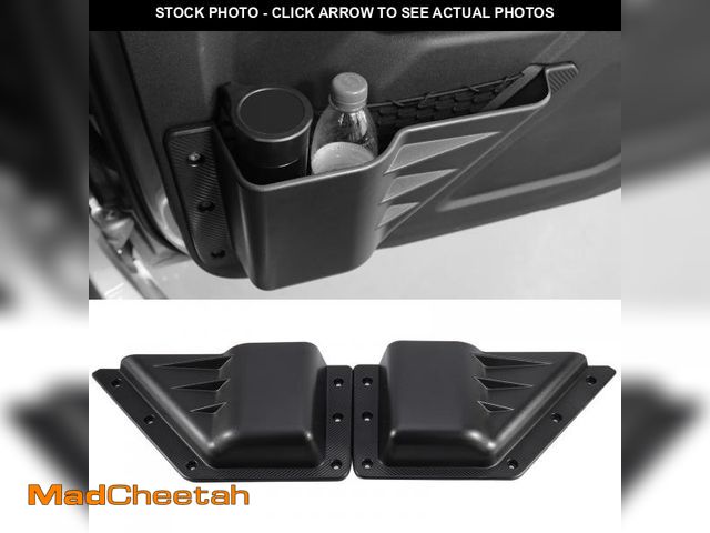 Lot 74-11550146 - Front Door Cup Holder Storage Pocket for Ford Bronco 2025 2024 2023 2022 2021 Front Door Storage Poc...