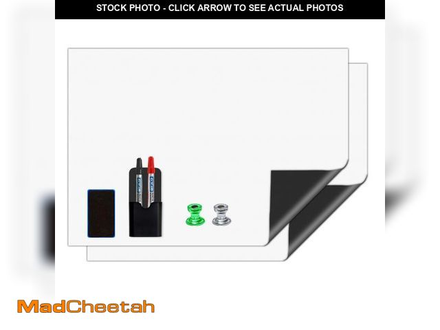 Lot 74-12343335 - Self Adhesive Magnetic Sheet 12x17,2 Pack Dry Erase Board Contact Paper for Wall,Perfect for Reminde...