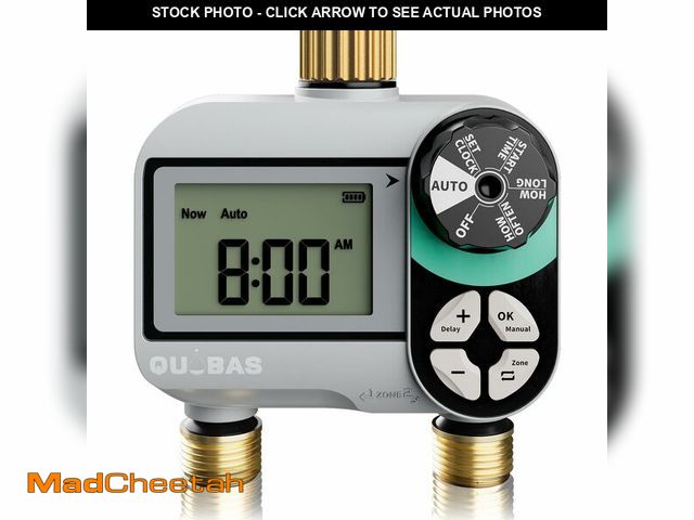 Lot 74-14430976 - QUOBAS Brass Sprinkler Timer, Programmable Water Hose Timer for Garden Hose - USED