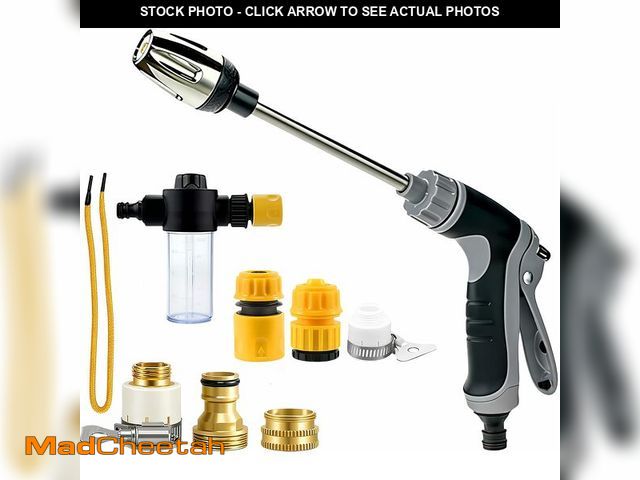 Lot 74-14056756 - Aquoxis Pressure Washer Gun, Cordless Power Washer, Durable Stainless Steel, 360ÃÂ° Rotating for Th...