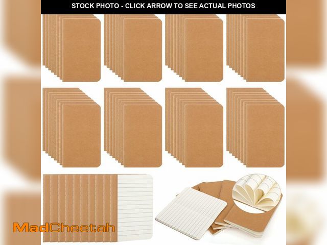 Lot 74-12701493 - Harloon 100 Pcs Mini Notebooks Bulk Portable Small Pocket Notepad Blank Lined Wallet Memos Journal C...