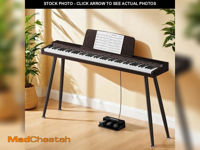 Lot 74-14603921 - TERENCE 88 Key Piano Keyboard Digital: 88 Key Keyboard Piano Semi-Weighted Full Size Premium Sound M...