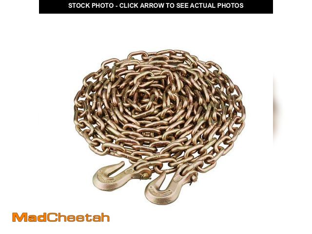 Lot 74-14350074 - BRIDGELAND 20 ft. Grade 70 Steel Transport Chain with Grab Hooks - UNUSED