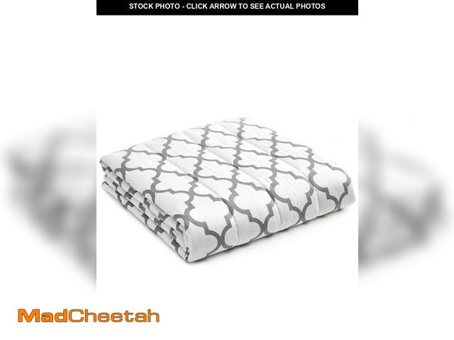 Lot 74-12102211 - YnM Weighted Blanket,Heavy 100 Percent Oeko-Tex Certified Cotton Material, Bed Blanket for One Perso...