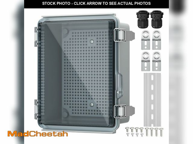 Lot 74-12713432 - Joinfworld Outdoor WiFi Enclosure Weatherproof Locking Outdoor WiFi Box Plastic Waterproof Switch Ro...