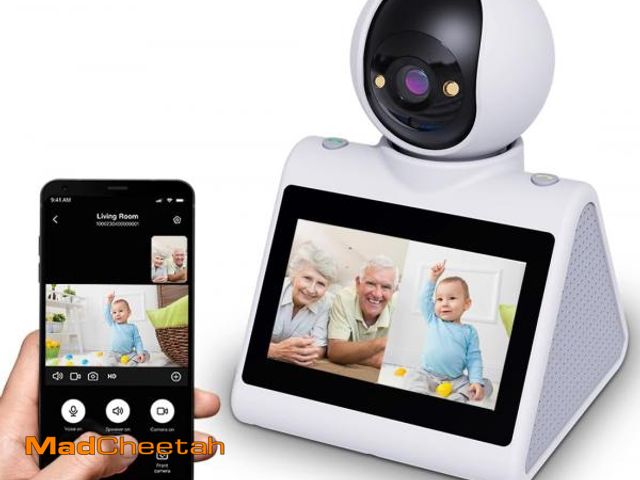 Lot 74-12324886 - CIAJIE Two Way Video Camera,Indoor Home Security Cameras Pet Dog Camera with Phone App,Motion for El...