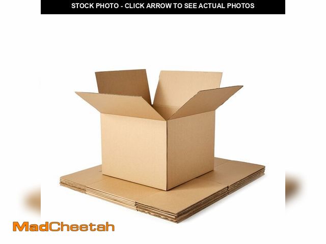 Lot 74-13787364 - Basics Cardboard Moving Boxes for Packing and Shipping, Large Size, 20" x 20" x 15", Brown, 6-Pack -...