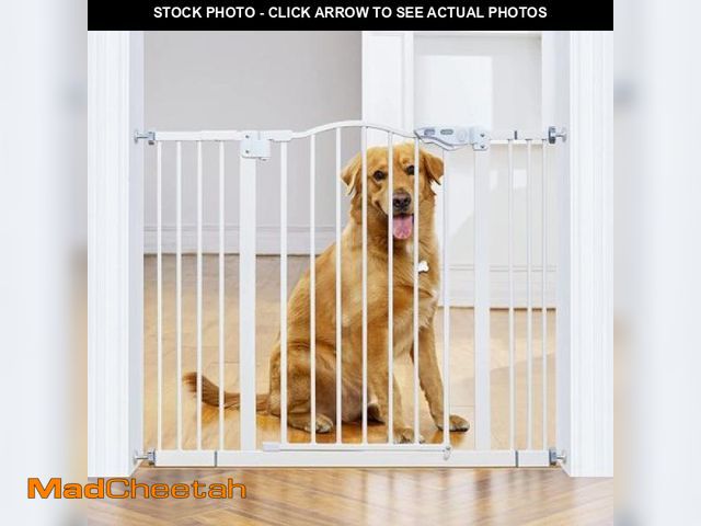 Lot 74-12144283 - Retractable Mesh Baby &amp; Dog Pet Safety Gate for Stairs &amp; Doorways - 33  Tall  Extends to 55 ...