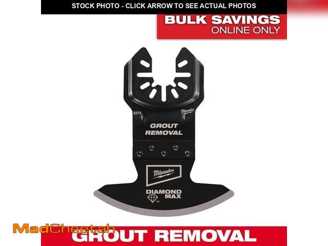 Lot 74-13692299 - Milwaukee Universal Fit OPEN-LOK Diamond MAX Diamond Grit Grout Removal Multi-Tool Blade (1-Pack) - ...