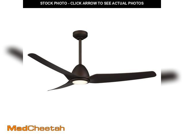 Lot 74-12803943 - AIRE BY MINKA Kava 54 in. Integrated LED Indoor/Outdoor Oil Rubbed Bronze Ceiling Fan with Light - U...