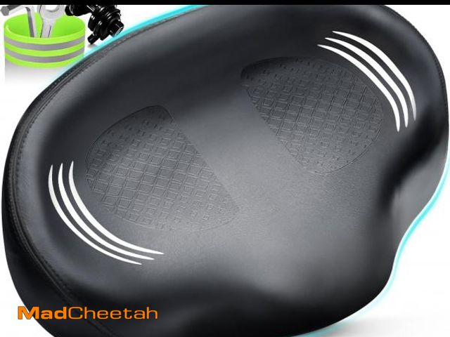 Lot 74-12433667 - Bike Seat Noseless Wide Bicycle Seat for Women Men, Bike Seats Cushion Comfort for Big Butt, Multipl...