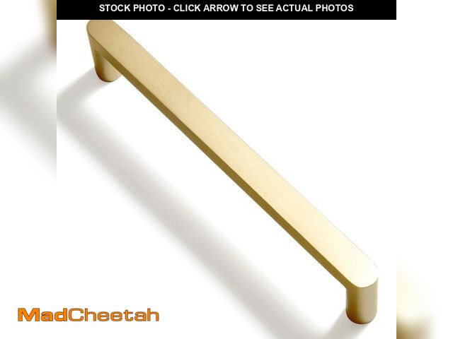 Lot 74-14426739 - Goo-Ki 6 Pack Pure Brass Made Luxurious Cabinet Pulls,Matte,5 Inches Center to Center,Brushed Brass ...