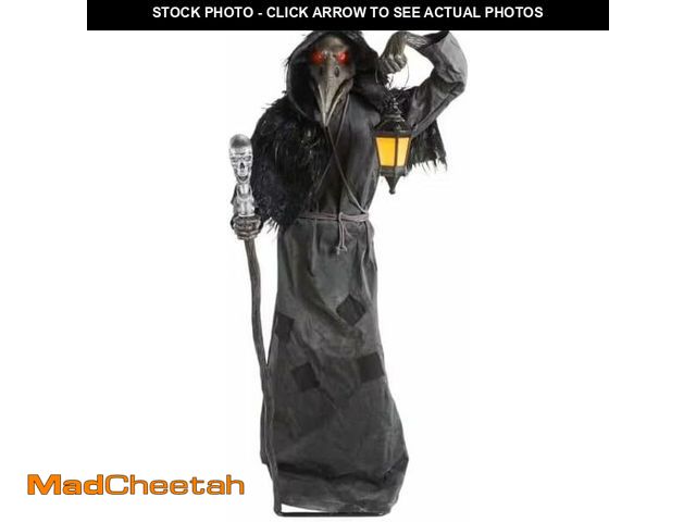 Lot 74-12772302 - Animated 6.5 ft. Raven Gruesome Grounds Halloween Decor - USED