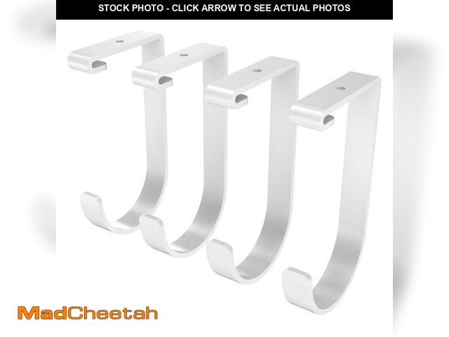 Lot 74-14316593 - FLEXIMOUNTS Accessory Hooks for Overhead Garage Storage (4-Pack) .79 in. W x 6.14 in. H x 3.27 in. D...