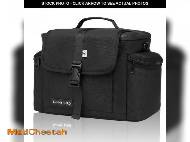 Lot 74-12121438 - SUNNY BIRD Insulated Lunch Bag Tactical Lunch Box Cooler for Men and Women (Black) - UNUSED