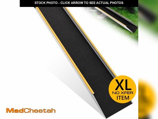 Lot 74-13788524 - VNN Tri-fold Aluminum Loading Ramp - 77L*54" W Loading Ramp, 1600LBS Capacity Sturdy Anti-Slip Ramps...