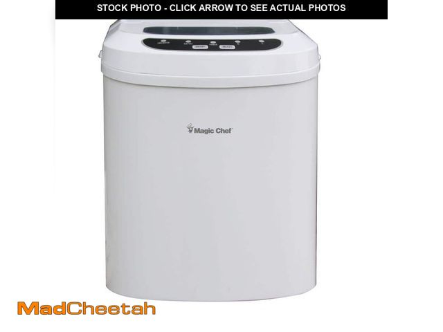 Lot 74-14343795 - Magic Chef 27 lb. Portable Countertop Ice Maker in White - USED